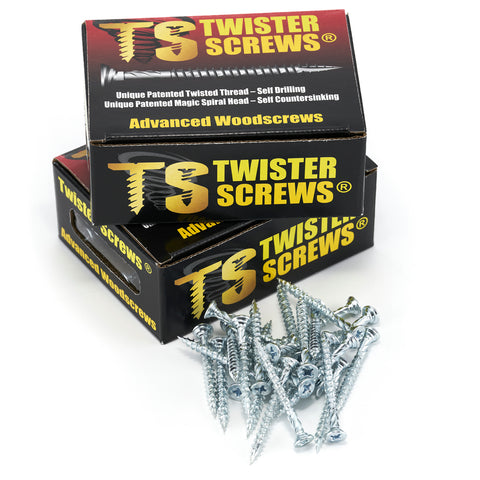 TwisterScrews Advanced Multipurpose woodscrew