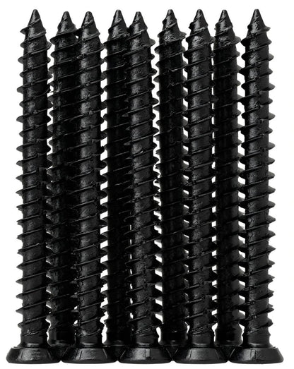 Twister Screws - Black Ruspert-Coated Concrete screws, Ultimate Corrosion Resistance, Countersunk, Easy Installation, Free Torx T30 Bit Included
