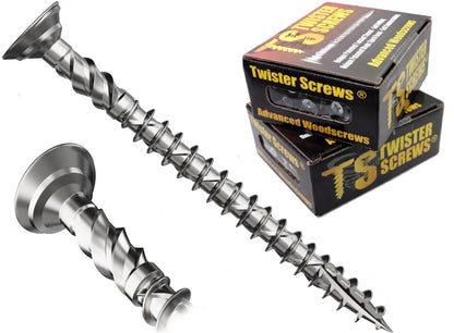 Twister Screws 5 x 100mm Double Threaded Wood Screws