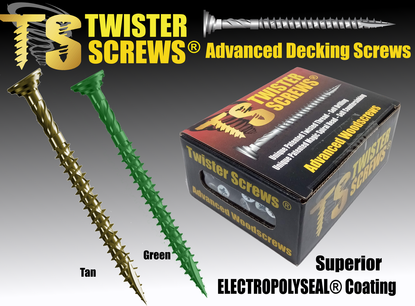 Twisterscrews Advanced Decking Screws